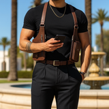 Luxury Leather Chest Bag