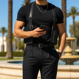 Luxury Leather Chest Bag